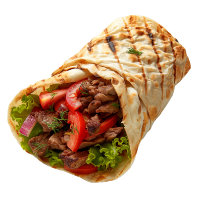 Lamb Sheekh Wrap Meal